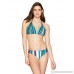 Coastal Blue Women's Swimwear Triple Strap Bikini Bottom Stripe B01N66SWTN
